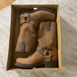 Dingo Crazy Horse Harness Boots Brown Motorcycle 9.5